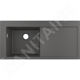 Hansgrohe Éviers - Evier encastré granit S5110-F45, pierre grise 43330290