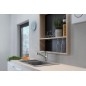 Hansgrohe Focus M42 - Mitigeur d’évier M427-H150 avec douchette extractible, design : inox 71814800
