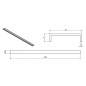 I-Drain AIO - Profil d'extension pour bacs de douche AIO, longueur 65 mm, inox IDRO0650AIO.V