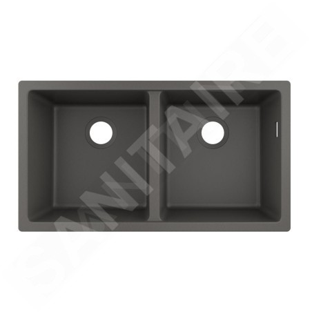 Hansgrohe Éviers - Evier encastré granit S510-U770, pierre grise 43434290