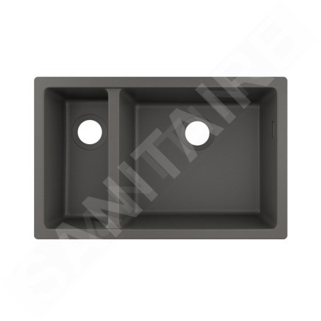 Hansgrohe Éviers - Evier encastré granit S510-U635, pierre grise 43433290