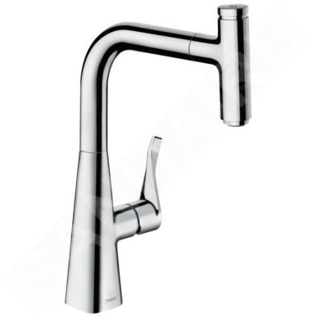 Hansgrohe M71 - Mitigeur d'évier M7115-H240 avec douchette extractible, sBox, chrome 73802000