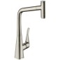 Hansgrohe M71 - Mitigeur d'évier M7115-H320 avec douchette extractible, sBox, finition inox 73803800