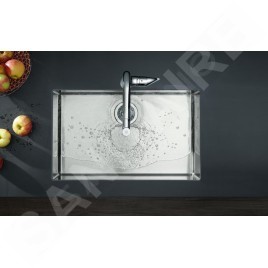 Hansgrohe M71 - Mitigeur d'évier M7115-H320 avec douchette extractible, sBox, finition inox 73803800