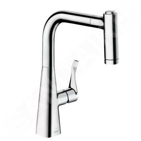 Hansgrohe M71 - Mitigeur d'évier M7116-H220 avec douchette extractible, sBox, chrome 73800000