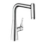 Hansgrohe M71 - Mitigeur d'évier M7116-H220 avec douchette extractible, sBox, chrome 73800000