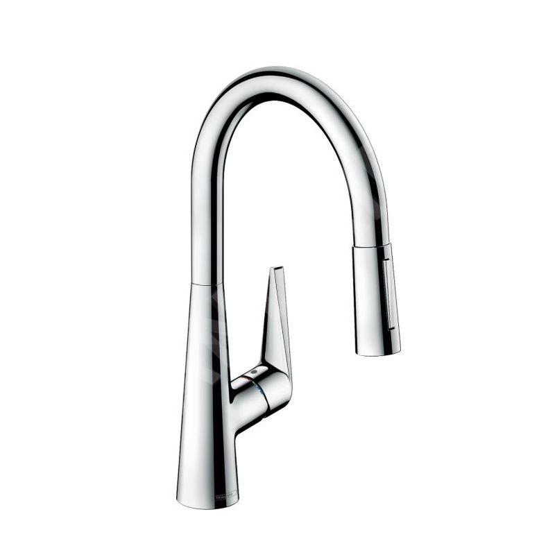 Hansgrohe Talis M51 - Mitigeur d'évier M5116-H200avec douchette extractible, sBox, chrome 73851000