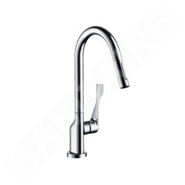 Axor Citterio - Mitigeur d’évier avec douchette extractible, chrome 39835000