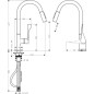 Axor Citterio - Mitigeur d’évier avec douchette extractible, chrome 39835000