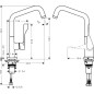 Axor Citterio - Mitigeur d’évier, aspect inox 39850800