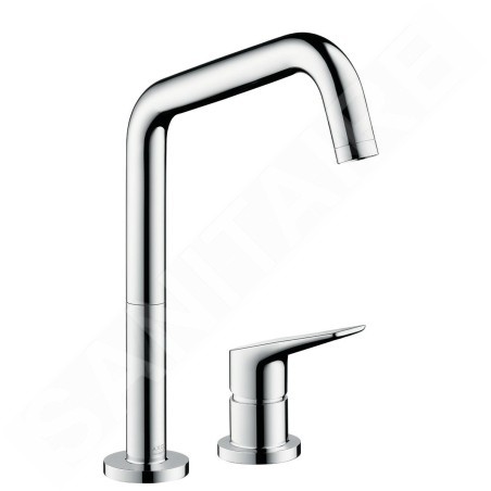 Axor Citterio M - Mitigeur d’évier à deux trous, aspect inox 34820800