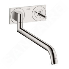Axor Uno - Mitigeur d´évier encastré, aspect inox 38815800