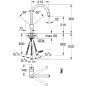Grohe Minta - Mitigeur d’évier avec manchon de fermeture extractible, chrome 32511000