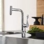 Axor Citterio - Mitigeur d'évier avec bec extractible, chrome 39861000