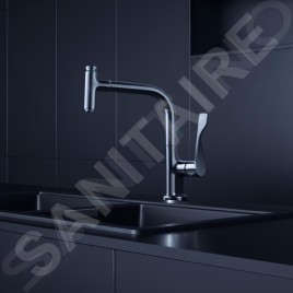 Axor Citterio - Mitigeur d'évier avec bec extractible, chrome 39861000