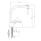 Sapho Axus - Mitigeur d’évier avec douchette extractible, chrome 1112-72 Sapho Axus - Mitigeur d’évier avec douchette extractible, chrome 1112-72