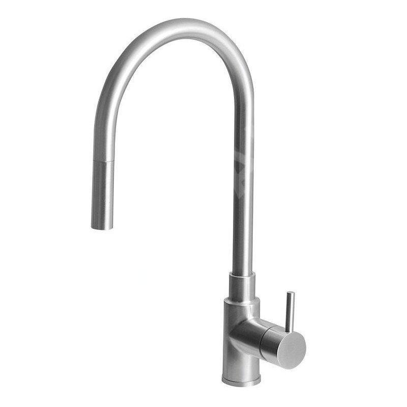 Sapho Duna - Mitigeur d’évier avec douchette extractible, inox DU015