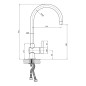 Sapho PE - Mitigeur d'évier, inox PE015