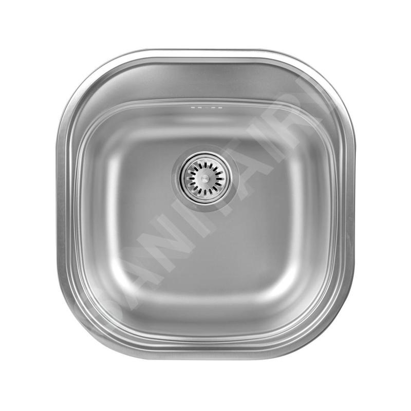 Novaservis Éviers - Évier Luxus, 460 x 480 mm avec trop-plein, inox DR46/48 Novaservis Éviers - Évier Luxus, 460 x 480 mm avec trop-plein, inox DR46/48