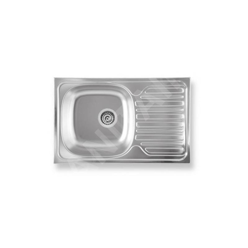 Novaservis Éviers - Évier 490 x 780 mm avec égouttoir et trop-plein, inox DR49/78 Novaservis Éviers - Évier 490 x 780 mm avec égouttoir et trop-plein, inox DR49/78