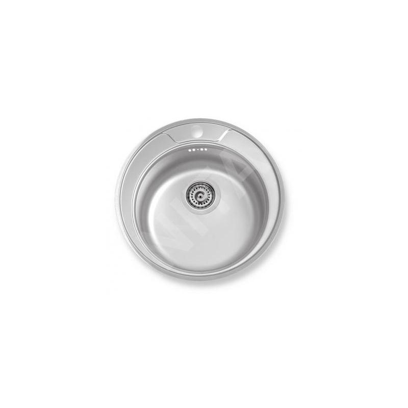 Novaservis Éviers - Evier, diamètre 510 mm, acier inoxydable DR51