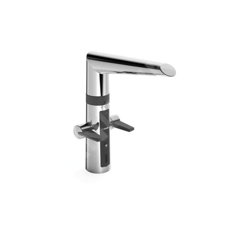 Hansa Fit - Mitigeur électronique d’évier Hybrid, noir/ chrome 65232213
