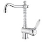 Sapho Kirké - Mitigeur d'évier White, chrome KI14BC