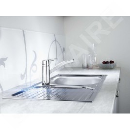 Hansa Polo - Mitigeur d’évier, pour chauffe-eau instantané, chrome 51591193