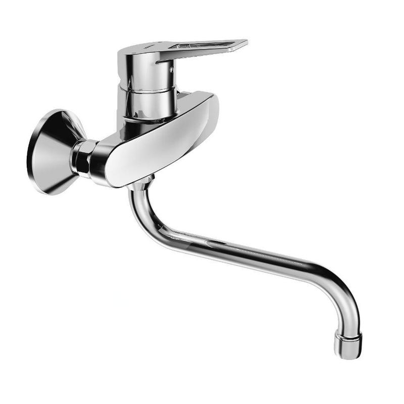 Hansa Twist - Mitigeur d'évier mural, chrome 09692195 Hansa Twist - Mitigeur d'évier mural, chrome 09692195