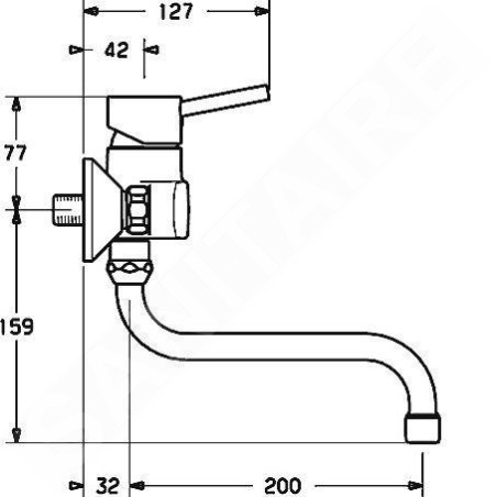 Hansa Vantis Style - Mitigeur d’évier, chrome 52532107