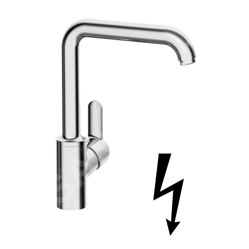 Hansa Primo - Mitigeur d’évier, pour chauffe-eau instantané, chrome 49221103