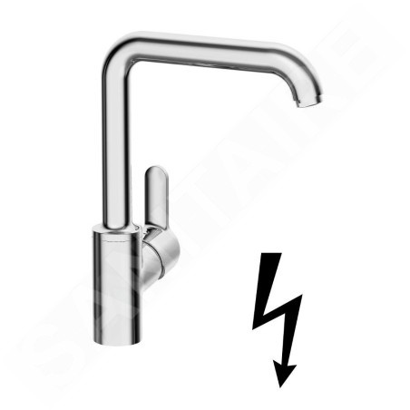 Hansa Primo - Mitigeur d’évier, pour chauffe-eau instantané, chrome 49221103