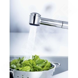 Hansa Mix - Mitigeur d’évier avec douchette extractible, chrome 01382283