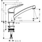 Hansgrohe Logis - Mitigeur d’évier 120 CoolStart Eco, chrome 71837000