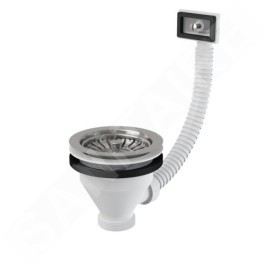 Alcadrain Accessoires - Sortie d'évier 6/4", trop-plein flexi A38