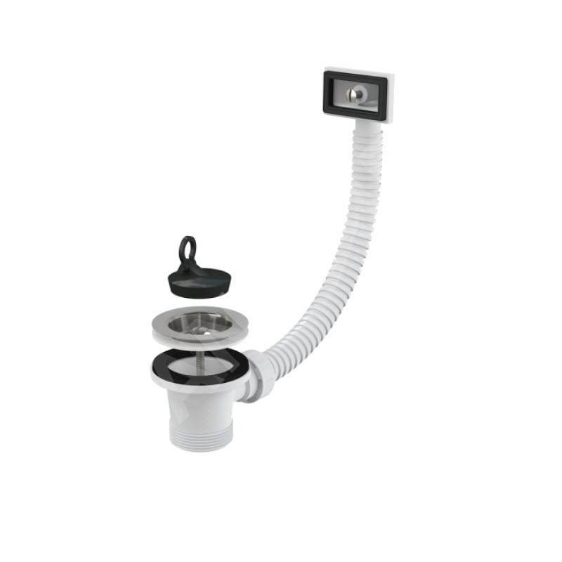 Alcadrain Accessoires - Sortie d'évier 6/4", trop-plein flexi, grille en acier inoxydable A331 Alcadrain Accessoires - Sortie d'évier 6/4", trop-plein flexi, grille en acier inoxydable A331