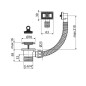 Alcadrain Accessoires - Sortie d'évier 6/4", trop-plein flexi, grille en acier inoxydable A331 Alcadrain Accessoires - Sortie d'évier 6/4", trop-plein flexi, grille en acier inoxydable A331
