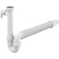 Alcadrain Siphons - Siphon de 50/40 mm de diamètre avec écrou de trop-plein et raccord, tuyau flexible A83-DN50/40 Alcadrain Siphons - Siphon de 50/40 mm de diamètre avec écrou de trop-plein et raccord, tuyau flexible A83-DN50/40