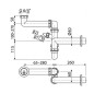 Alcadrain Siphons - Siphon d'évier avec raccord, écrou de trop-plein, G6/4". A872P Alcadrain Siphons - Siphon d'évier avec raccord, écrou de trop-plein, G6/4". A872P