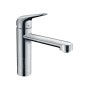 Hansgrohe Focus M42 - Mitigeur d'évier  M423-H120 avec montage sous fenêtre, chrome 71807000