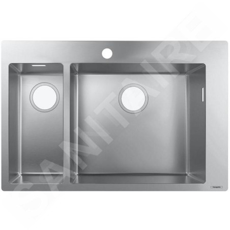 Hansgrohe Éviers - Evier encastré S711-F655, inox 43309800