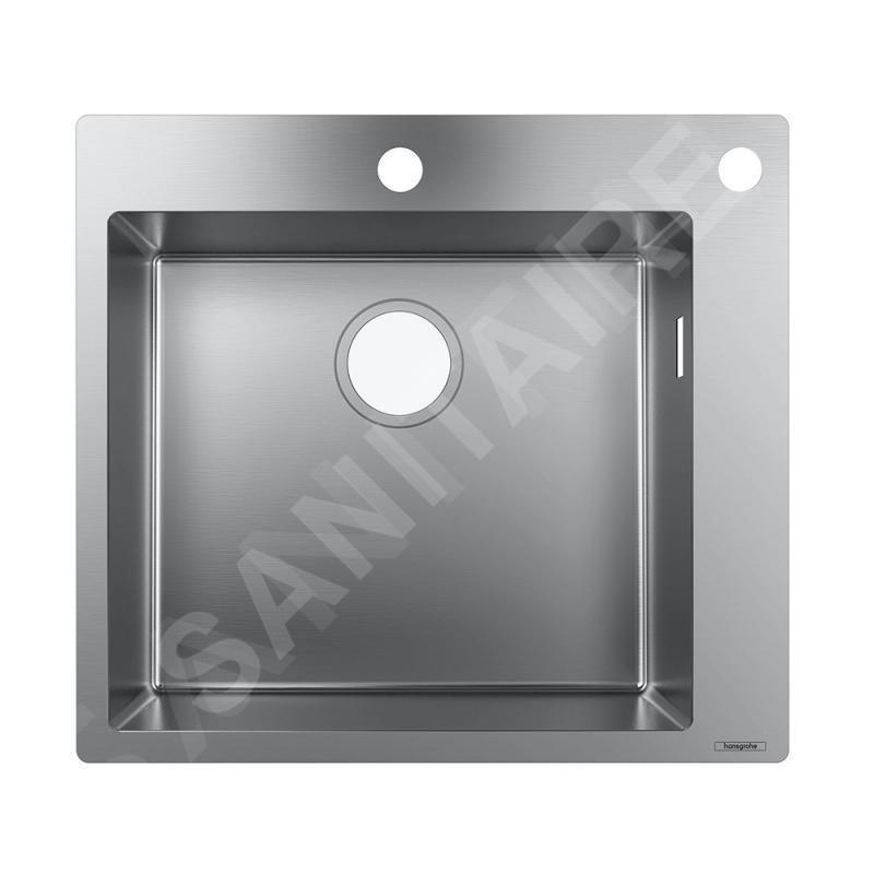 Hansgrohe Éviers - Evier encastré S712-F450, inox 43305800 Hansgrohe Éviers - Evier encastré S712-F450, inox 43305800