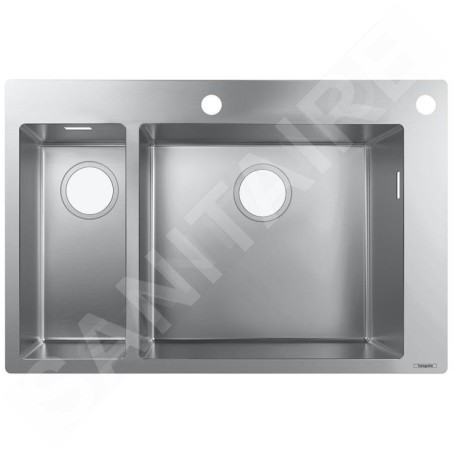 Hansgrohe Éviers - Évier à encastrer S712-F655, inox 43310800