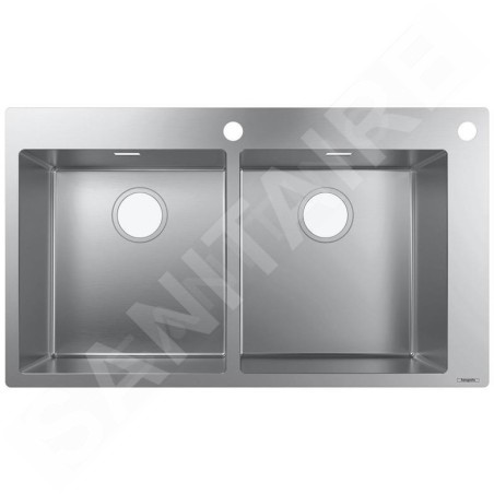 Hansgrohe Éviers - Évier à encastrer S712-F765, inox 43311800