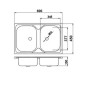 Novaservis Éviers - Évier, 450x800 mm sans trop-plein, inox DR45/80 Novaservis Éviers - Évier, 450x800 mm sans trop-plein, inox DR45/80