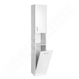 Aqualine Simplex Eco - Armoire avec panier 300x1800x300 mm, blanc mat SIME310