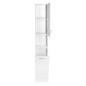 Aqualine Simplex Eco - Armoire avec panier 300x1800x300 mm, blanc mat SIME310 Aqualine Simplex Eco - Armoire avec panier 300x1800x300 mm, blanc mat SIME310