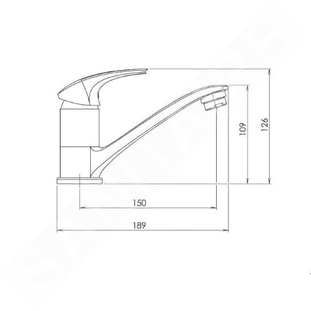 Novaservis Metalia Eco+ - Robinetterie d'évier ECO+ chrome 57096,0E