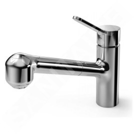 Hansa Primo - Mitigeur d’évier avec douchette extractible, chrome 49522203