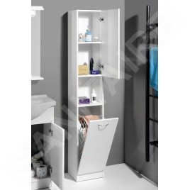 Aqualine Simplex Eco - Armoire avec panier 300x1800x300 mm, blanc mat SIME310
